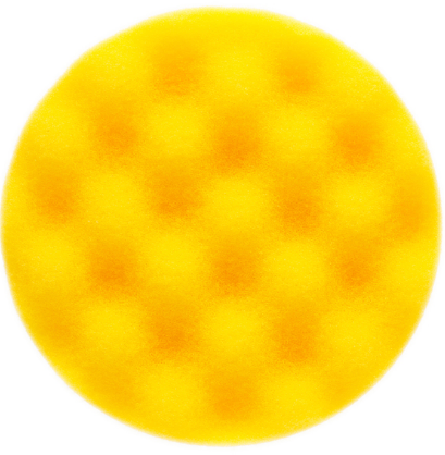 MIRKA 85x25mm yellow waffle polishing foam pad