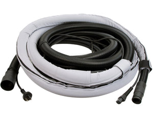 MIRKA hose with integrated cable and sleeve 27mm x 10m plus connector
